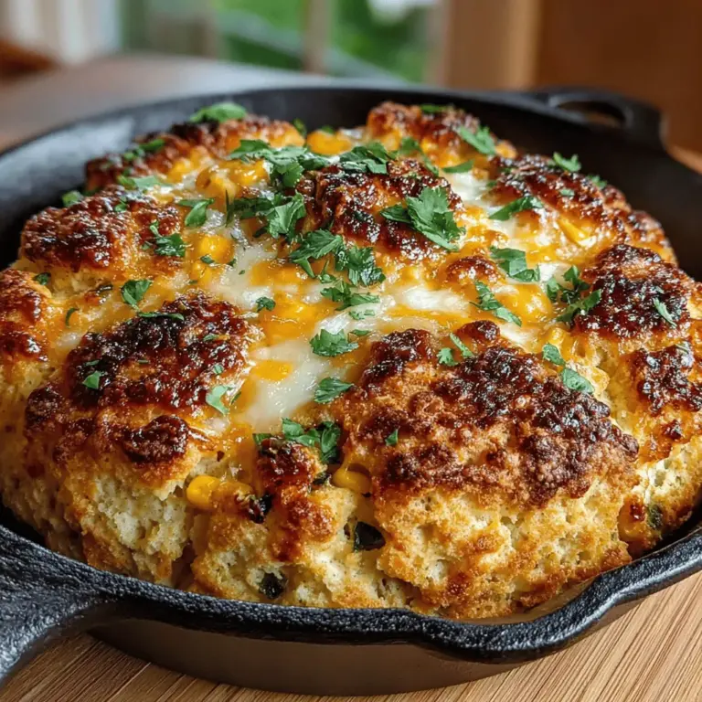 When it comes to comforting, satisfying dishes that warm the heart and bring people together, few can rival the Sweet Corn and Green Chile Biscuit Bake. This delightful recipe combines the sweetness of fresh corn with the mild heat of green chiles, resulting in a savory bake that is as versatile as it is delicious. Whether you’re looking for a hearty breakfast, a delightful brunch dish, or a scrumptious side for dinner, this biscuit bake checks all the boxes. It's a wonderful way to showcase seasonal ingredients while providing a comforting experience that is sure to please family and friends alike.