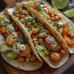 Crunchy Ranch Chickpea Tacos: A Flavorful Delight