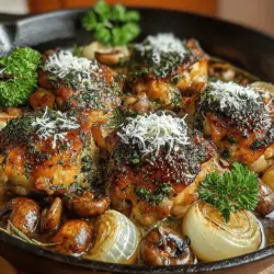 Slow Roasted Herb Mushroom and Chicken Bake: Recipe Steps and Serving Suggestions