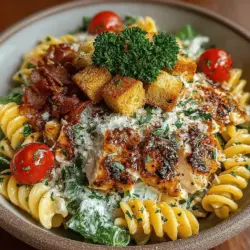 Classic Chicken Caesar Pasta Salad Recipe