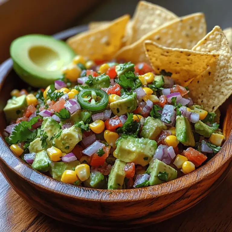 Salsas have long been a staple in various culinary traditions, particularly in Mexican and Central American cuisine. These vibrant condiments serve not only as accompaniments but also as integral components of various dishes, enhancing flavors and adding a burst of freshness. From the classic tomato salsa to the more adventurous fruit salsas, these mixtures are celebrated for their ability to elevate meals, making them more exciting and flavorful. Today, we delve into a delightful recipe that encapsulates the essence of summer and the joy of fresh ingredients: Zesty Corn and Avocado Salsa.