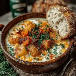 Corny Comfort: Slow Cooker Creamy Potato Corn Chowder