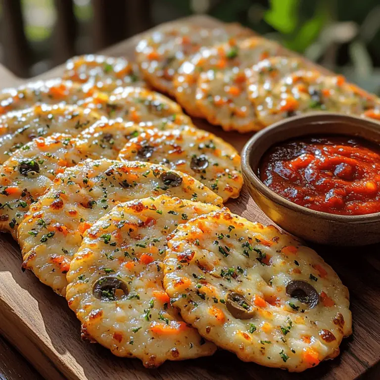 In the ever-evolving world of culinary creativity, snacks are no longer confined to traditional offerings. Enter the Crunchy Veggie Pizza Crackers—a delightful and health-conscious snack option that brings together the flavors of pizza in a fun, bite-sized form. As the trend of incorporating more vegetables into everyday recipes gains momentum, this recipe stands out as a perfect solution for parents and anyone looking to boost their vegetable intake in a delicious manner. Not only are these crackers a hit with kids, making them an ideal addition to lunchboxes or after-school snacks, but they are also versatile enough to serve at family gatherings, parties, or even as a solo treat during a cozy night in.