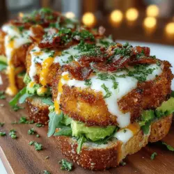 Golden Fried Green Tomato Sandwiches
