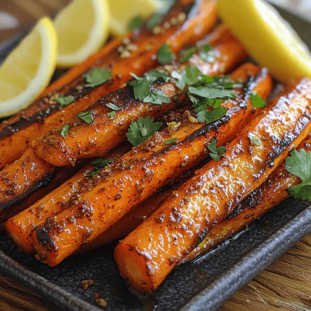 If you're looking to elevate your vegetable side dish game, look no further than Fiery Harissa Roasted Carrots. This dish beautifully combines the natural sweetness of fresh carrots with the bold, spicy notes of harissa—a North African chili paste that is becoming increasingly popular in kitchens worldwide. Harissa is not just a condiment; it’s a celebration of flavors, characterized by its vibrant blend of chili peppers, garlic, and various spices. Roasting the carrots enhances their natural sweetness while the harissa adds an exciting kick that will keep your taste buds dancing.