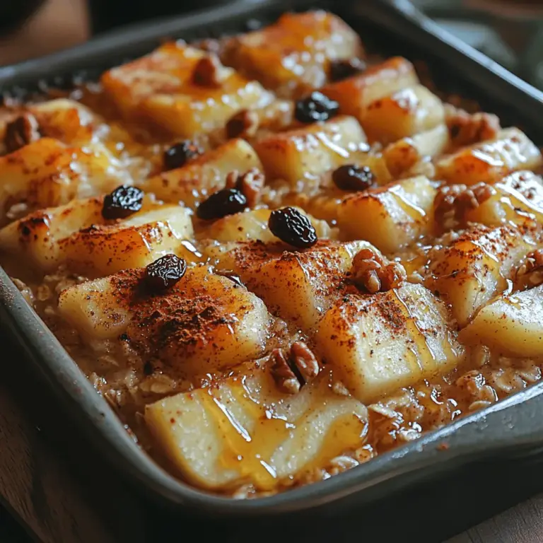 Preheating your oven is a crucial first step for any baking recipe, particularly for the Heavenly Sweet Honey Apple Oat Bake. Setting your oven to 350°F (175°C) ensures that your dish bakes evenly, allowing the oats to absorb moisture and the apples to soften beautifully. A properly preheated oven helps to activate the baking powder and creates that desirable rise and texture in your bake.