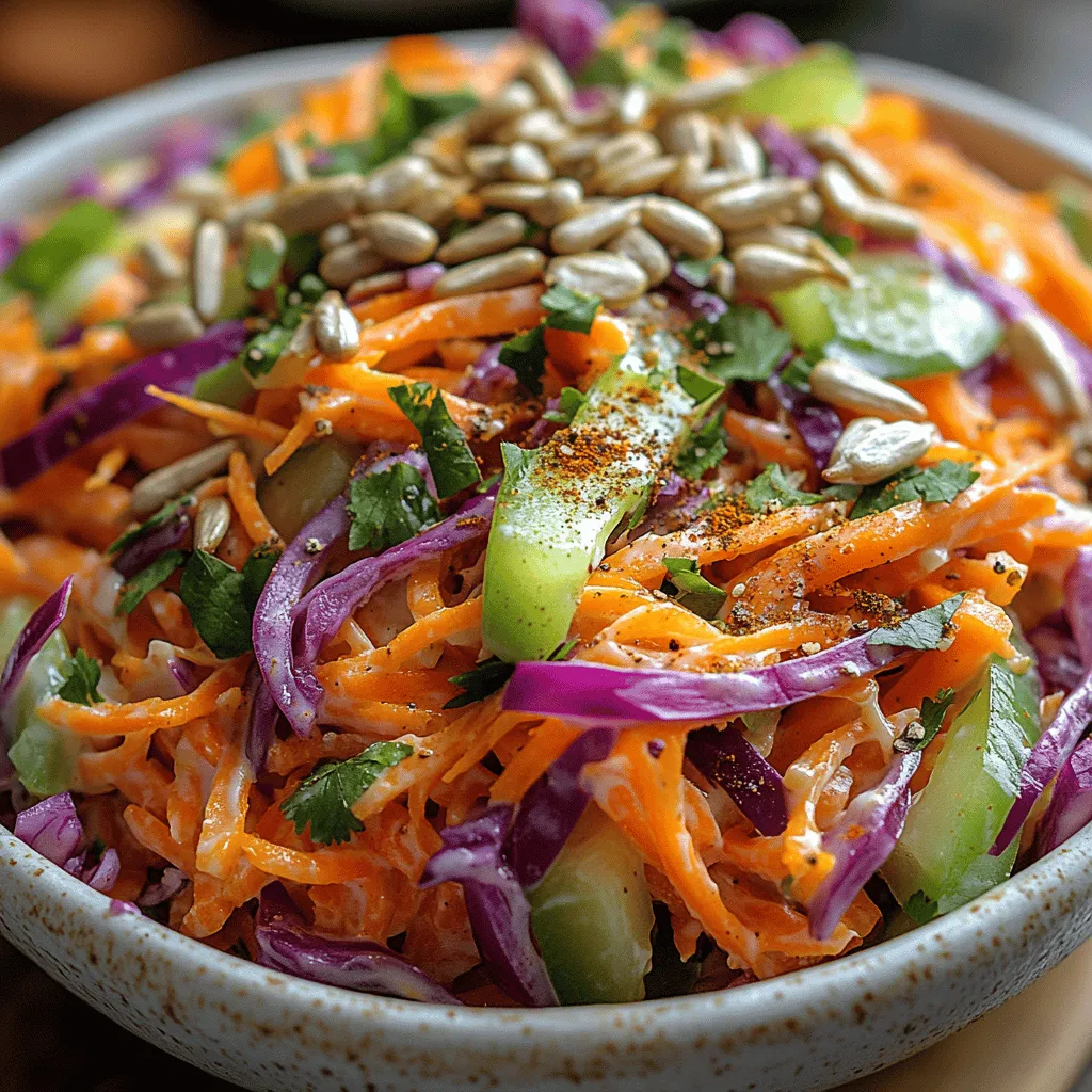 The foundation of any great slaw lies in its ingredients, and the Crunchy Zesty Carrot Slaw is no exception. The primary components of this recipe include carrots, red cabbage, bell peppers, fresh herbs, and a delicious dressing that brings everything to life.
