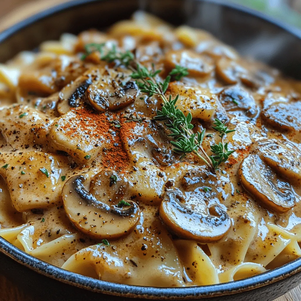 Mushroom Stroganoff is a dish that embodies the essence of comfort food. With its rich and creamy texture, it serves as an indulgent meal that appeals to both vegetarians and meat lovers alike. This recipe takes you on a culinary journey that combines the earthy flavors of mushrooms with a luscious sauce, creating a satisfying dish that can be enjoyed on special occasions or as a cozy weeknight dinner. Whether you are looking for a hearty vegetarian option or simply a comforting meal to warm your soul, this luxurious creamy mushroom stroganoff is sure to delight the senses.