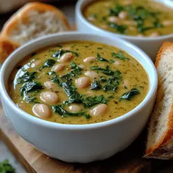 Creamy White Bean and Spinach Soup
