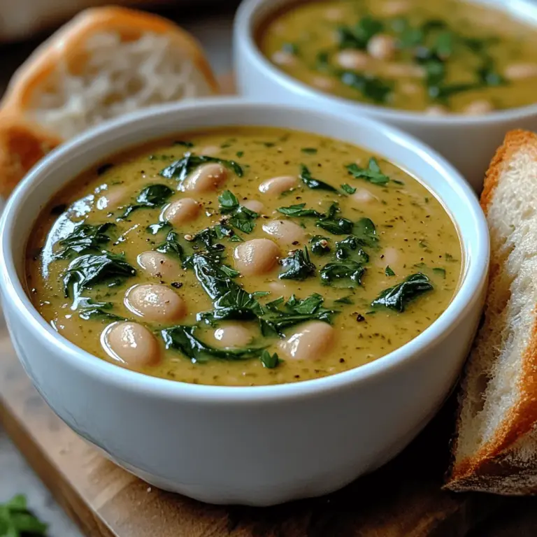 In recent years, there has been a noticeable shift towards plant-based meals, driven by both health-conscious choices and a growing awareness of environmental sustainability. Among the myriad options available, homemade soups have emerged as a beloved comfort food, providing warmth and nourishment, especially during colder months. One such dish that encapsulates the essence of cozy cooking is Creamy White Bean and Spinach Soup. This recipe not only offers a satisfying meal but also showcases the rich flavors and textures that can be achieved with simple, wholesome ingredients.