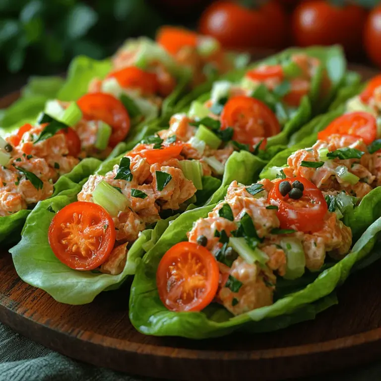 In today’s fast-paced world, finding quick and nutritious meals can often feel like a daunting task. However, Tantalizing Tuna Salad Lettuce Wraps offer a delightful solution that caters to busy schedules while ensuring that you can enjoy a healthy, flavorful dish. This recipe marries the protein-packed goodness of tuna with the crisp freshness of vegetables, all enveloped in vibrant lettuce leaves. These wraps not only serve as an excellent meal option but also provide a satisfying snack that is both nourishing and enjoyable.