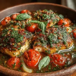 Savory Slow Cooked Balsamic Chicken with Tomatoes