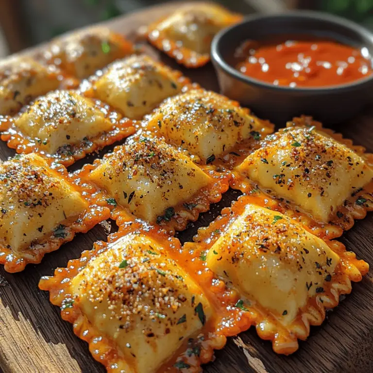 In the realm of culinary delights, few dishes evoke the warmth and comfort of Italian cooking quite like ravioli. These pasta pockets, filled with a variety of cheeses, meats, or vegetables, have long been a beloved staple in homes and restaurants alike. However, if you’re seeking a modern twist on this classic dish, look no further than Crunchy Air-Fryer Ravioli Bites. This innovative recipe takes ordinary cheese ravioli and transforms it into a crispy, golden snack that’s perfect for any occasion—be it a festive gathering, a casual get-together, or a cozy night in with family.