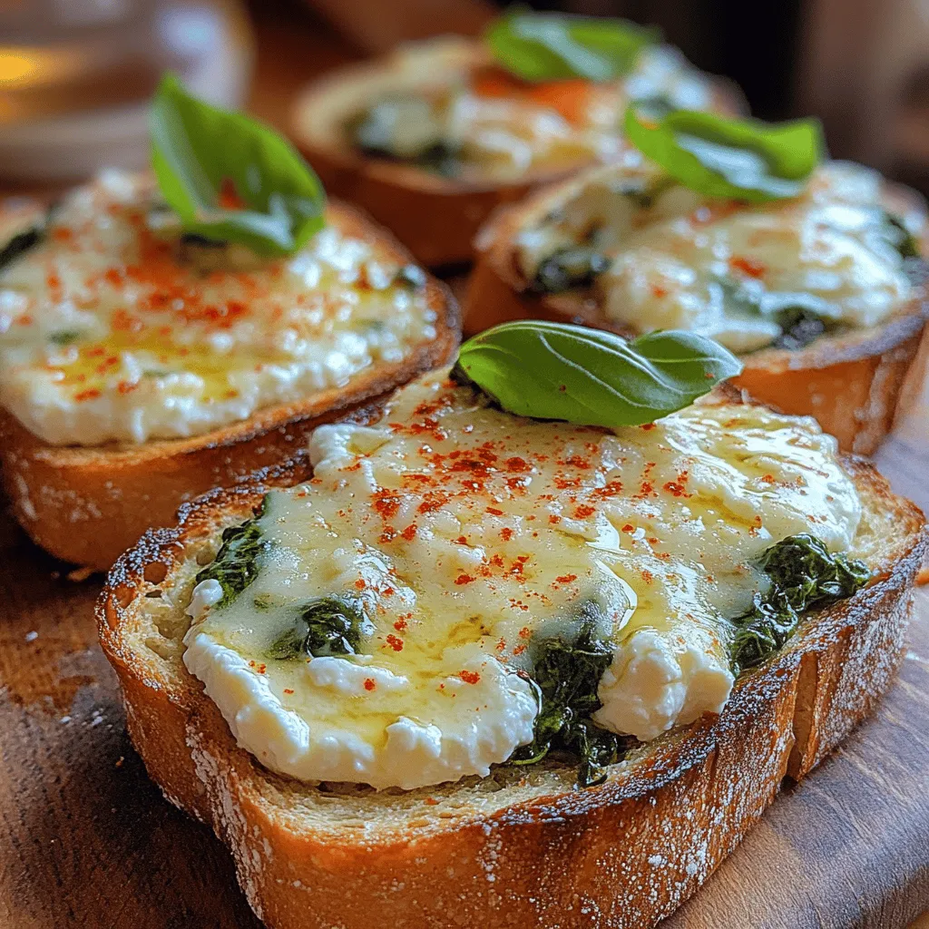 Creamy Ricotta Spinach Toast is more than just a dish; it’s an experience that tantalizes the senses with its delightful combination of flavors and textures. This versatile recipe shines as an elegant appetizer for gatherings, a fulfilling lunch option, or even a gourmet breakfast that elevates your morning routine. Featuring fresh ricotta, vibrant spinach, and crusty bread, this toast offers not only a burst of taste but also a wealth of health benefits, making it a favorite among food enthusiasts and health-conscious individuals alike.