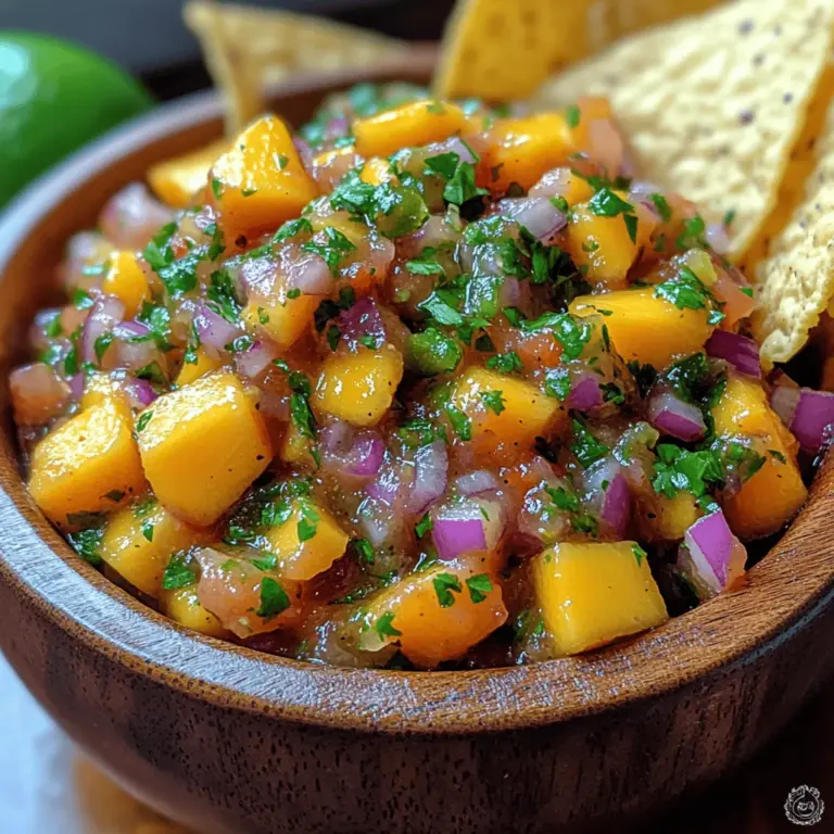 Creating the perfect Spicy & Sweet Mango Jalapeño Salsa revolves around achieving a harmonious balance between the natural sweetness of ripe mangoes and the fiery heat of jalapeños. The key lies in selecting the right ripeness of mangoes; they should be soft to the touch, vibrant in color, and fragrant. Overripe mangoes may lead to an overly sweet salsa, while under-ripe ones can lend an unwelcome tartness.