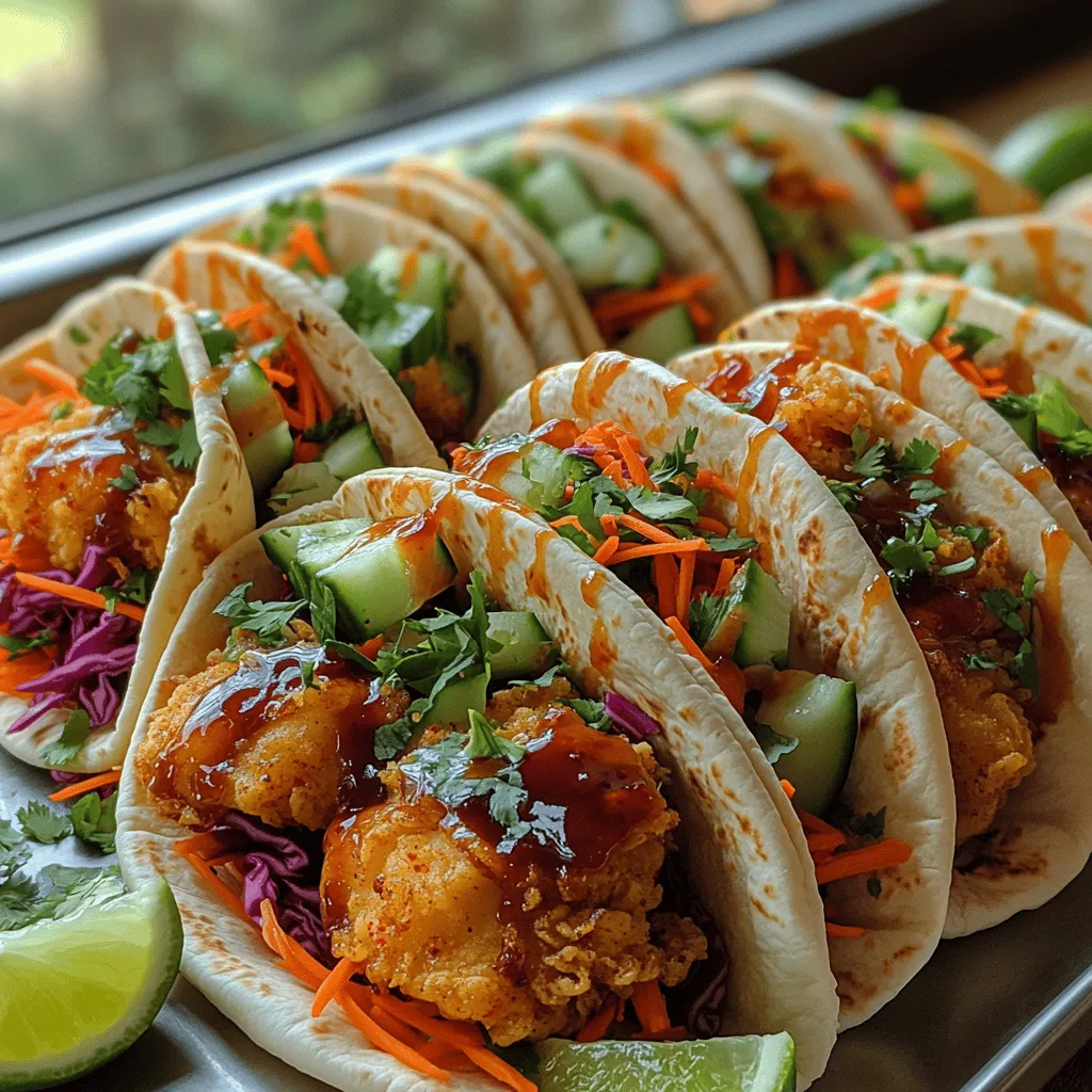 When it comes to culinary exploration, few dishes capture the imagination quite like Spicy & Crispy Korean BBQ Chicken Pita Tacos. This innovative recipe seamlessly blends the bold and vibrant flavors of Korean cuisine with the convenience and portability of a taco. Imagine biting into a warm pita filled with succulent, crispy chicken, drizzled with savory sauces, and topped with an array of fresh vegetables. This dish is not just food; it’s an experience that brings together the best of two worlds.
