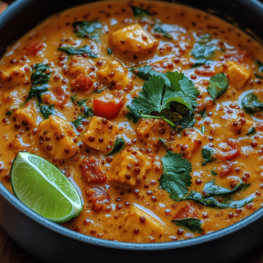To enjoy your Creamy Coconut Lentil Curry to the fullest, consider the following serving options that elevate the dish and create a delightful meal experience.