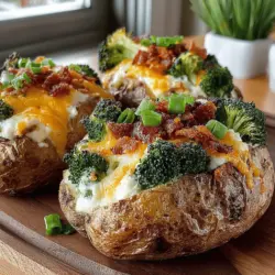 Cheesy Broccoli Bliss Potatoes: A Comforting Delight