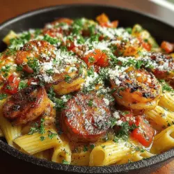 Zesty One-Pot Cajun Shrimp & Sausage Pasta